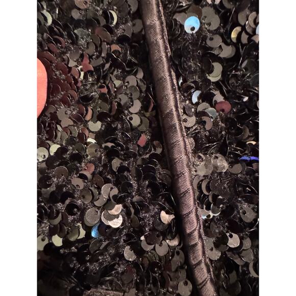 Ugg short classic emu boot- sheepskin black sequin bling sz 9 women 1130650 - Picture 14 of 14